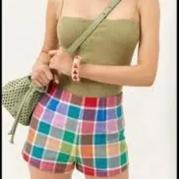 Pants - Maeve by Anthropologie Checkered Shorts